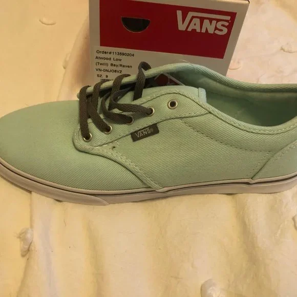 Vans Shoes Nib Vans Atwood In Htf Mint Green Size New In Box - Main Image